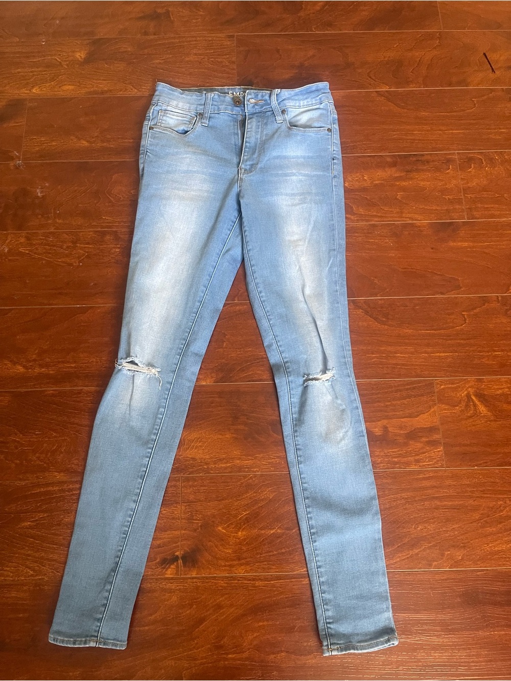 Empyre Light Blue Ripped Skinny Jeans